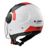 Kaciga LS2 OF562 Airflow Jet Condor belo crno crvena - Image 4